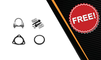 Northeastern Exhaust | Stainless Steel Resonator Pipe and Muffler Exhaust System Kit Compatible for 2001-2003 Acura EL 1.7L | Free Exhaust Hardware Included | Automotive Replacement Part