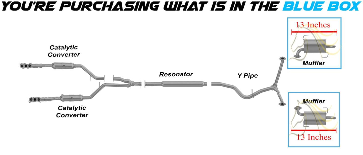 2010-2015 Subaru Outback 3.6L Exhaust Mufflers