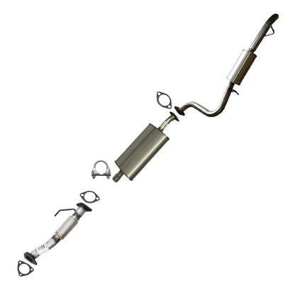 2005-2006 & 2008 2.3L Mazda Tribute | 2005-2008 Ford Escape 2.3L Front Pipe, Muffler, Resonator Exhaust System Kit