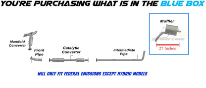 2011-2014 Hyundai Sonata 2.4L Exhaust Muffler | Only for Federal Emissions Except Hybrid Models
