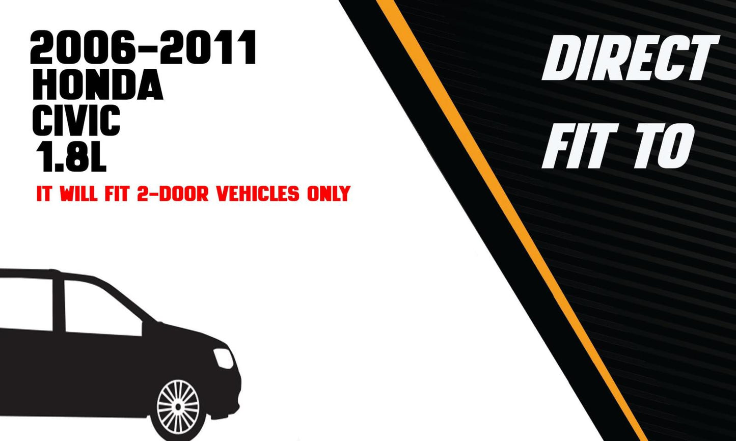 2006-2011 Honda Civic 1.8L Exhaust Resonator Pipe and Muffler