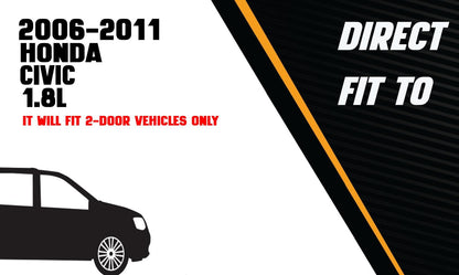 2006-2011 Honda Civic 1.8L Exhaust Resonator Pipe and Muffler