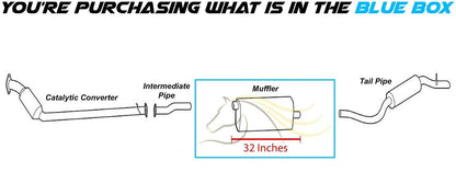 Exhaust Muffler for 2005-2006 Buick Terraza/Saturn Relay 3.5L and 2007 Buick Terraza/Saturn Relay 3.9L