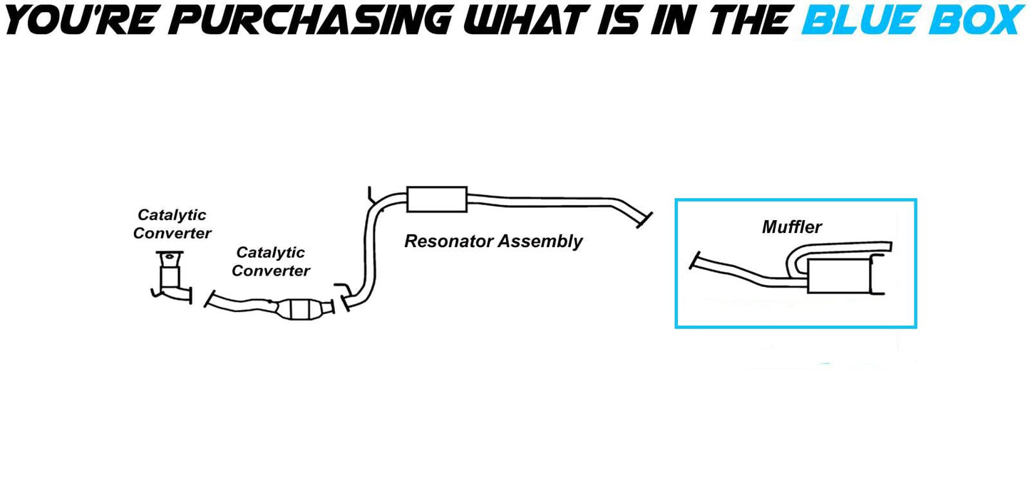 2009-2013 Honda Fit 1.5L Exhaust Muffler