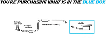 2009-2013 Honda Fit 1.5L Exhaust Muffler
