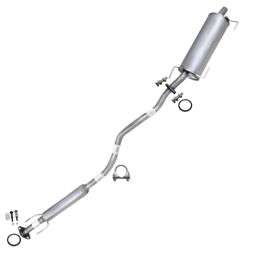 2007-2012 Nissan Versa 1.8L Exhaust Resonator Pipe and Muffler