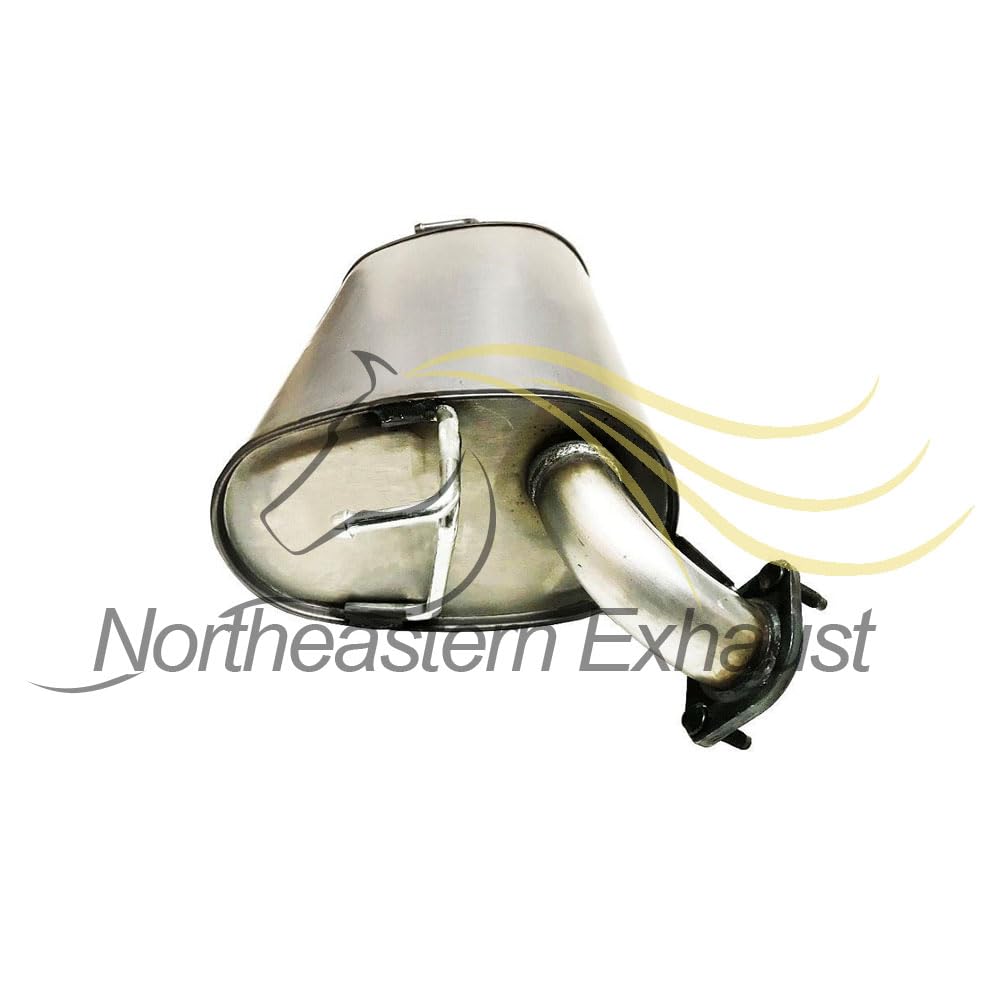 Northeastern Exhaust | Stainless Steel Direct Fit Exhaust Muffler Compatible for 1997-2001 Toyota Camry 2.2L | 2002-2003 Toyota Solara 2.4L | Free Gasket Included | Automotive Replacement Part