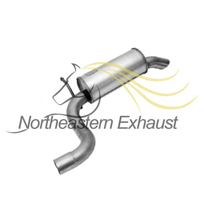 Northeastern Exhaust | Stainless Steel Direct Fit Muffler & Resonator Pipe Exhaust System Kit Compatible for 2008-2010 Dodge Grand Caravan and Chrysler Town & County 3.3L 3.8L 4.0L | 2009-2010 Volkswagen Routan 3.8L 4.0L | Free Exhaust Hardware Included
