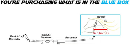 Northeastern Exhaust | Stainless Steel Exhaust Muffler Compatible for Toyota Camry 2007-2011 2.4L | Camry 2010-2011 2.5L | Free Gasket Included | Automotive Replacement Part
