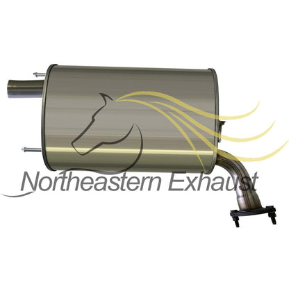 Northeastern Exhaust | Stainless Steel Exhaust Muffler Compatible for Toyota Camry 2007-2011 2.4L | Camry 2010-2011 2.5L | Free Gasket Included | Automotive Replacement Part