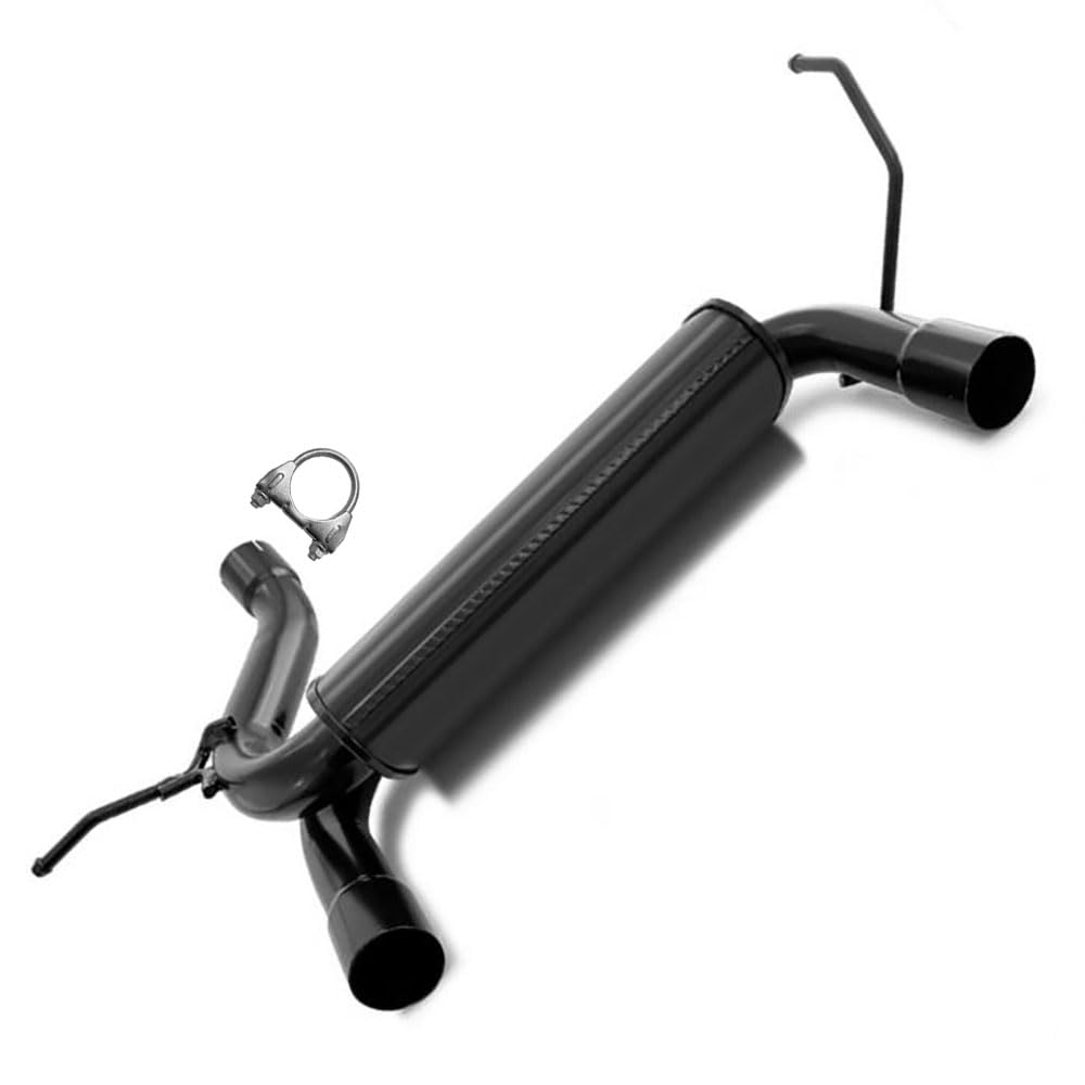 Exhaust Muffler for 2007-2017 Jeep Wrangler 3.6L 3.8L (Black Coated)