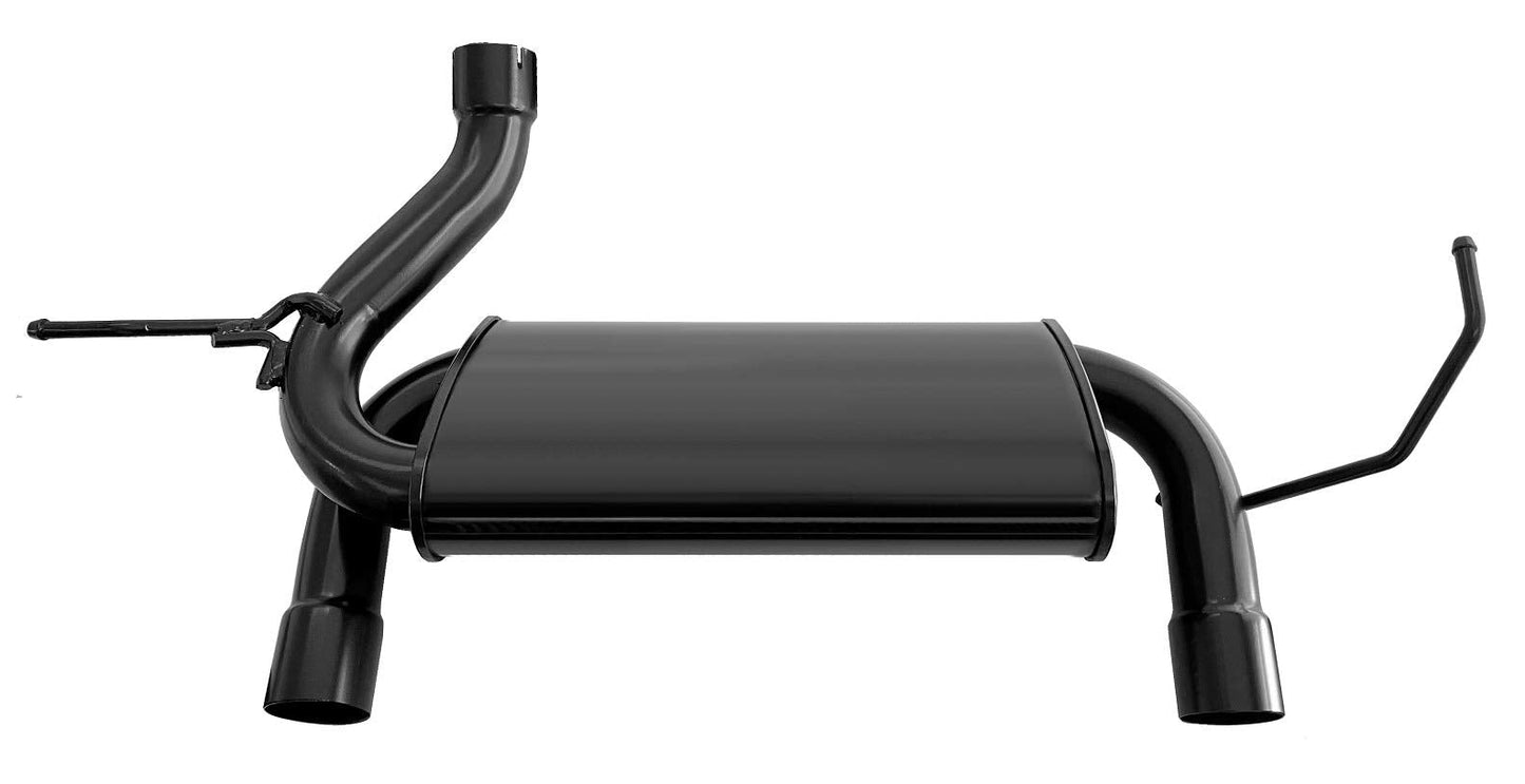 Exhaust Muffler for 2007-2017 Jeep Wrangler 3.6L 3.8L (Black Coated)