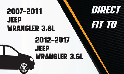 Exhaust Muffler for 2007-2017 Jeep Wrangler 3.6L 3.8L (Black Coated)
