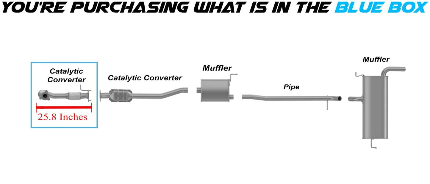2012-2015 Chevy Captiva Sport 2.4L | 2010-2014 Chevy Equinox and GMC Terrain 2.4L Epa-Approved Catalytic Converter