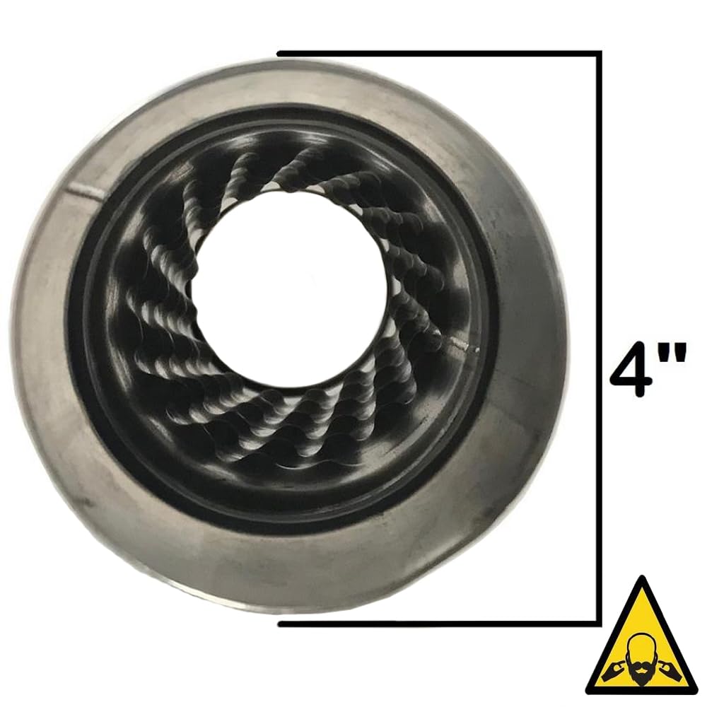 Stainless Steel Pair of 3" Straight Universal Glass Pack Resonator Muffler (3"ID/OD x 17"Long)