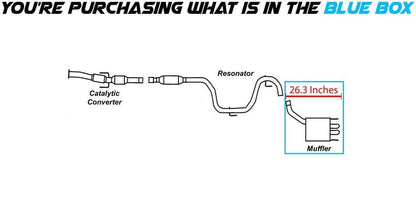 Northeastern Exhaust | Stainless Steel | Exhaust Rear Muffler Compatible for Models 2005-2008 & 2010-2011 Saab 9-3 2.0L | Free Clamp Included | Automotive Replacement Part