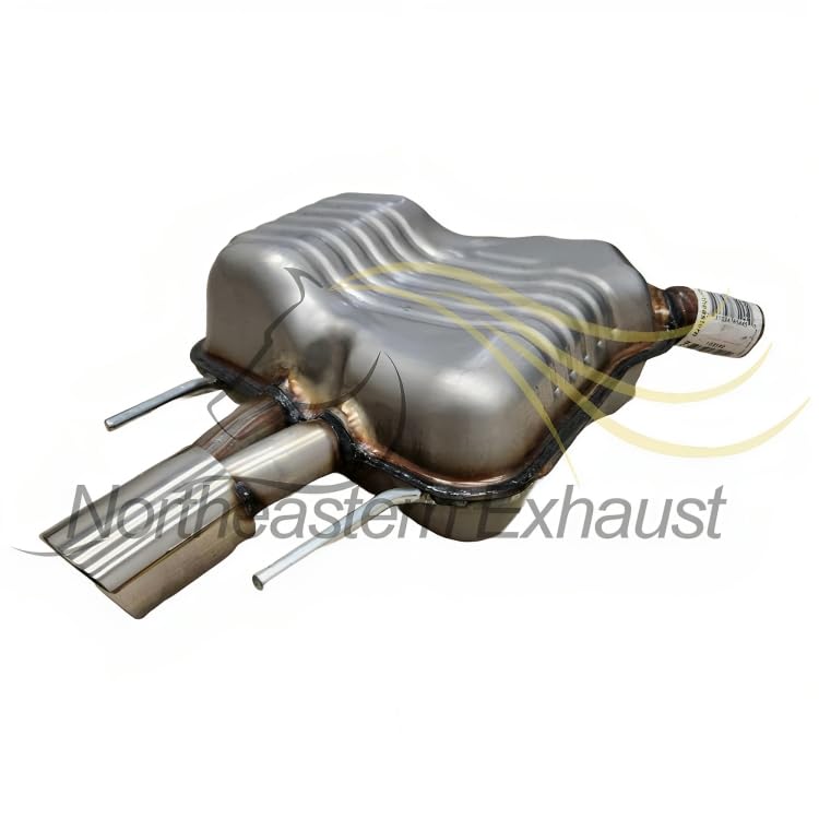 Northeastern Exhaust | Stainless Steel | Exhaust Rear Muffler Compatible for Models 2005-2008 & 2010-2011 Saab 9-3 2.0L | Free Clamp Included | Automotive Replacement Part