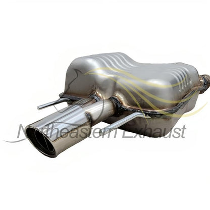 Northeastern Exhaust | Stainless Steel | Exhaust Rear Muffler Compatible for Models 2005-2008 & 2010-2011 Saab 9-3 2.0L | Free Clamp Included | Automotive Replacement Part
