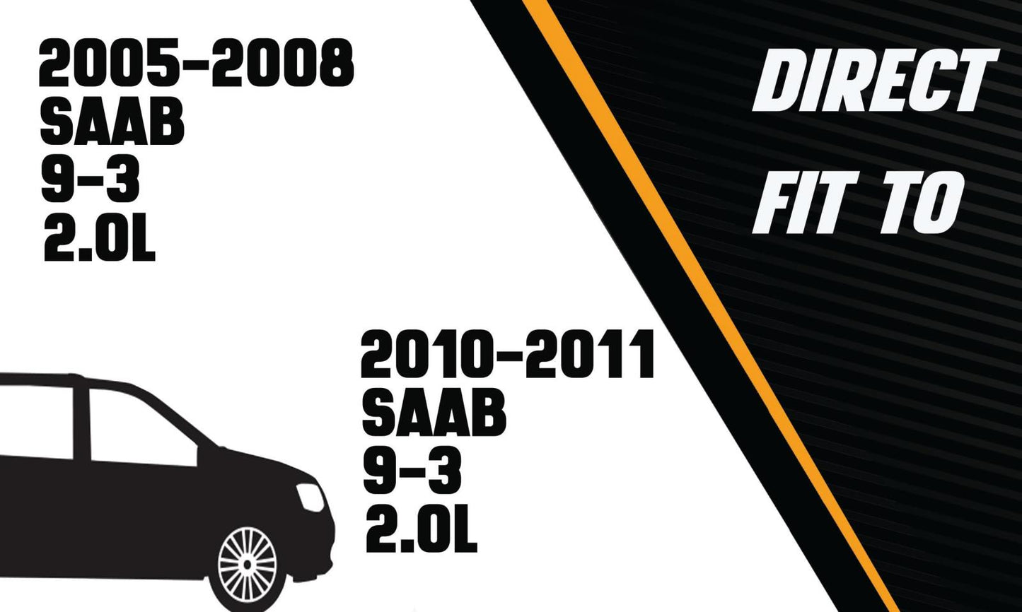 Northeastern Exhaust | Stainless Steel | Exhaust Rear Muffler Compatible for Models 2005-2008 & 2010-2011 Saab 9-3 2.0L | Free Clamp Included | Automotive Replacement Part