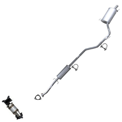 2008-2012 Honda Accord 2.4L Exhaust Catalytic Converter, Resonator and Muffler - SEDAN