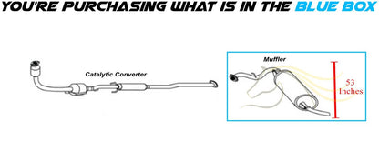 Exhaust Muffler Assembly for Pontiac Vibe 2003-2006 1.8L | Toyota Matrix 2003-2006 1.8L