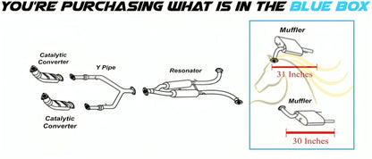 2011-2019 Infiniti M37, M56, Q70 3.7L 5.6L Exhaust Mufflers