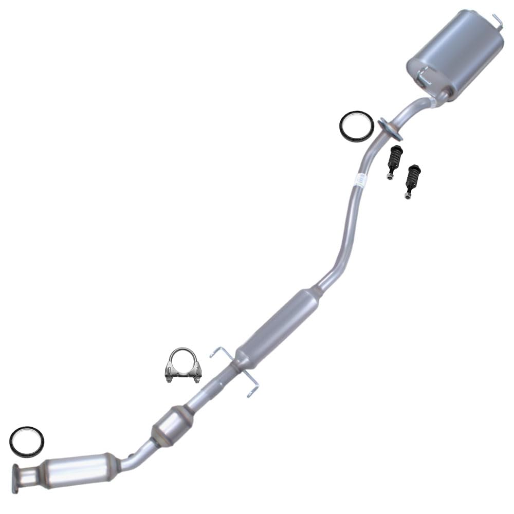 2005-2008 Toyota Corolla 1.8L Catalytic, Resonator Pipe, Muffler Complete Exhaust System Kit  with EPA-Approved
