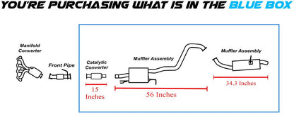 2014-2019 Kia Soul 1.6L Exhaust EPA Catalytic and Mufflers