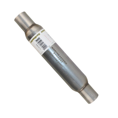 Colt Exhaust | Stainless Steel Universal Exhaust Glass Pack Muffler/Resonator (2" ID 2.12 "OD x 17" Long) | Automotive Replacement Part