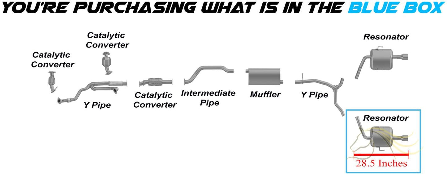 2013-2017 Chevrolet Traverse 3.6L Driver Side Exhaust Resonator Pipe