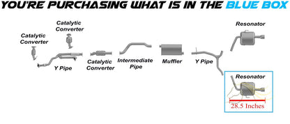 2013-2017 Chevrolet Traverse 3.6L Driver Side Exhaust Resonator Pipe