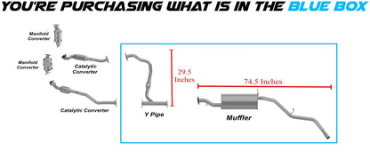 2002-2004 Nissan Xterra 3.3L Stainless Steel - Exhaust Y-Pipe Muffler Assembly