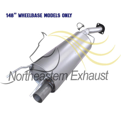 Exhaust Muffler Resonator and Tail Pipe for Ford Transit 150 / 250 / 350 / 350 HD 2015-2019 3.7L