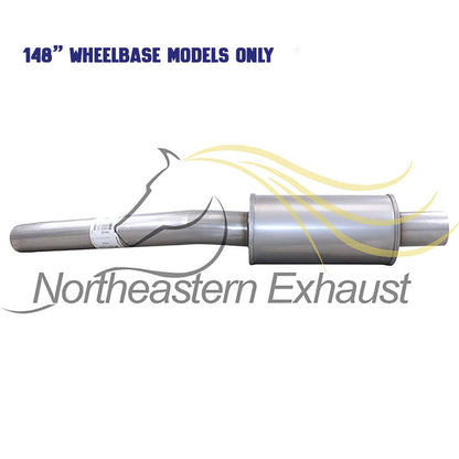 Exhaust Muffler Resonator and Tail Pipe for Ford Transit 150 / 250 / 350 / 350 HD 2015-2019 3.7L