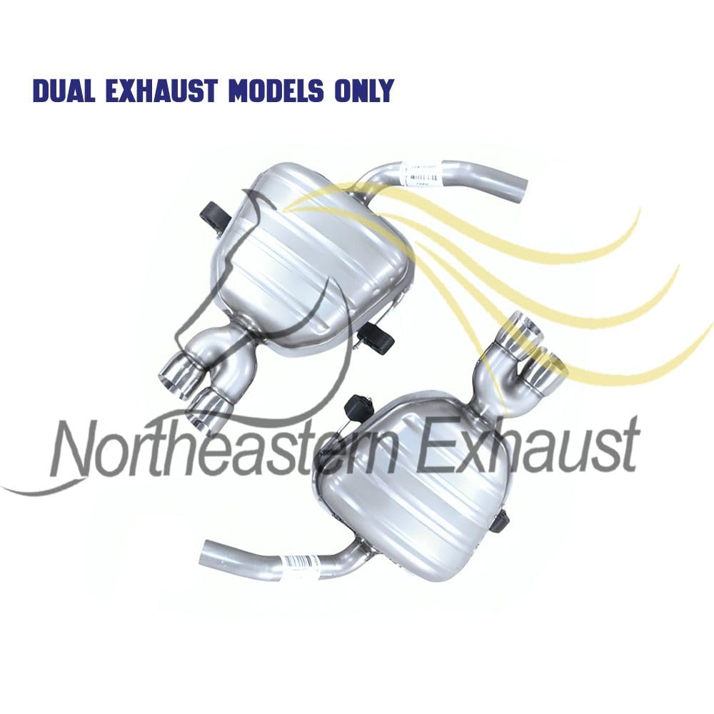 2013-2017 Chevy Traverse 3.6L Intermediate Pipe, Muffler, Y-Pipe, Pair of Resonator Exhaust System Kit
