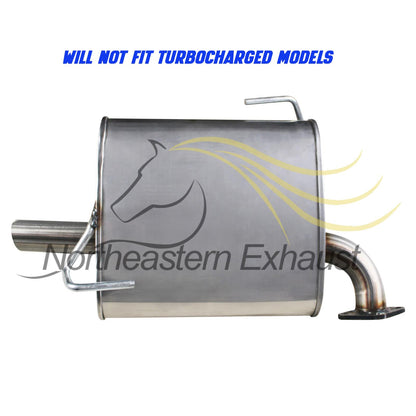 Northeastern Exhaust | Stainless Steel Intermediate Pipe & Muffler Exhaust System Kit Compatible for Subaru Legacy 2010-2019 2.5L | Free Gasket and Clamp Included