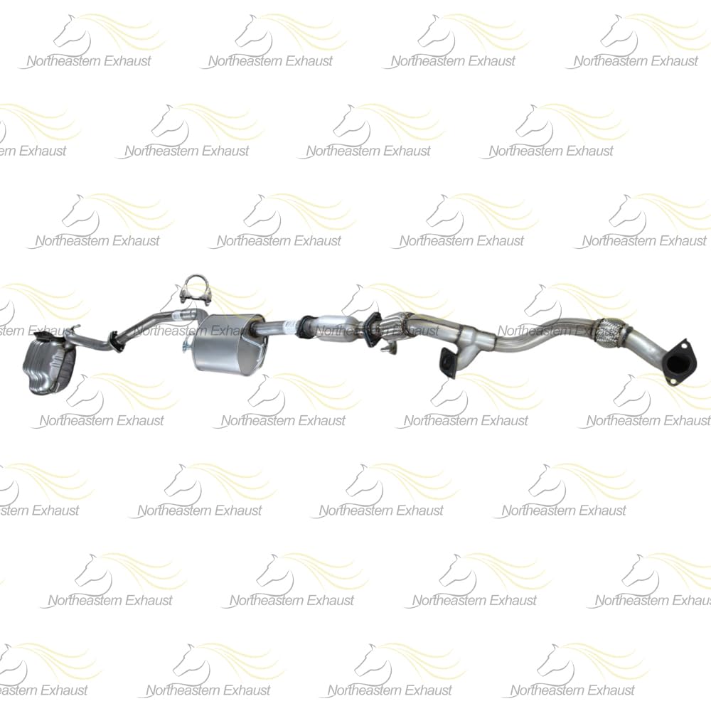 Northeastern Exhaust | Stainless Steel EPA-Approved Catalytic, Front Pipe, Resonator & Muffler Exhaust System Kit Compatible for Kia Sorento 2011-2012 3.5L | Free Gaskets and Clamp Included