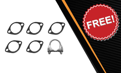 Northeastern Exhaust | Stainless Steel EPA-Approved Catalytic, Front Pipe, Resonator & Muffler Exhaust System Kit Compatible for Hyundai Santa Fe 2010-2012 3.5L | Free Gaskets and Clamp Included