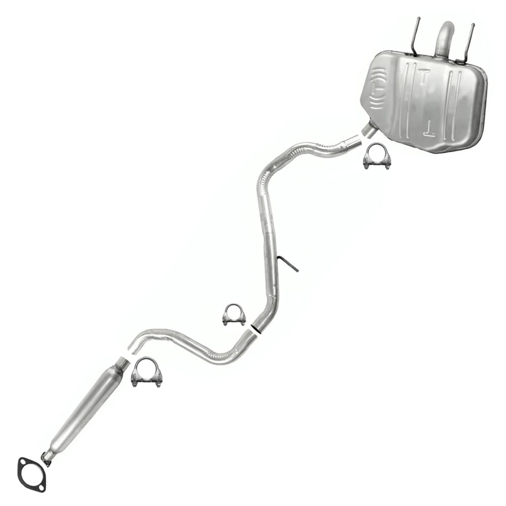 Northeastern Exhaust | Stainless Steel | Direct Fit Exhaust Resonator, Intermediate Pipe & Muffler Exhaust System Kit Compatible for 2013-2015 Chevy Malibu 2.5L | 2013-2014 Malibu 2.4L | 2016 Malibu Limited 2.5L | Free Clamps and Gasket Included