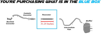 2013-2014 2.4L, 2013-2015 2.5L Chevy Malibu |2016 Chevy Malibu Limited 2.5L Exhaust Resonator Pipe