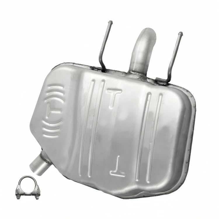 Northeastern Exhaust | Stainless Steel Driver-Side Muffler Compatible for Chevy Malibu 2013-2015 2.5L, 2013-2014 2.4L | Malibu Limited 2016 2.5L | Free Clamp Included | Dual Exhaust