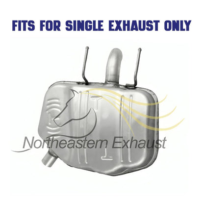 Northeastern Exhaust | Stainless Steel Driver-Side Muffler Compatible for Chevy Malibu 2013-2015 2.5L, 2013-2014 2.4L | Malibu Limited 2016 2.5L | Free Clamp Included | Dual Exhaust