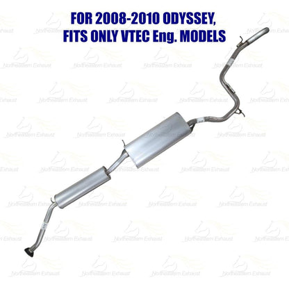 2005-2010 Honda Odyssey 3.5L Exhaust Pipe and Muffler with Catalytic
