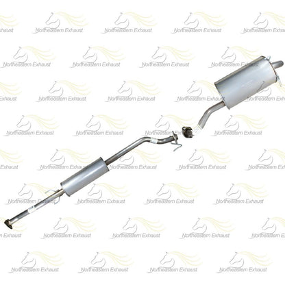 2012-2014 Honda CR-V 2.4L Exhaust Resonator Pipe and Muffler with Catalytics