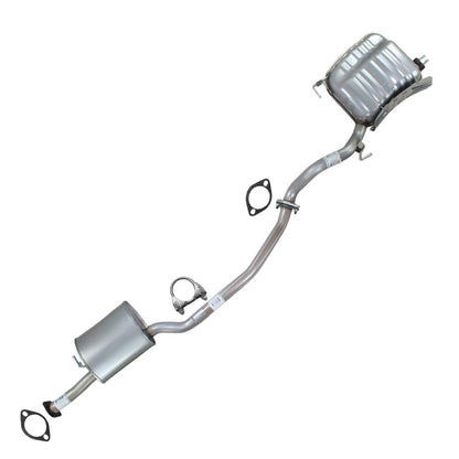 Northeastern Exhaust | Stainless Steel - Direct Fit Exhaust Resonator Pipe and Muffler Kit Compatible for Kia Sorento 2011-2013 3.5L - Includes Gaskets and Clamp