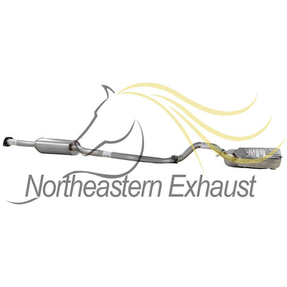 Northeastern Exhaust | Stainless Steel - Direct Fit Exhaust Resonator Pipe and Muffler Kit Compatible for Kia Sorento 2011-2013 3.5L - Includes Gaskets and Clamp