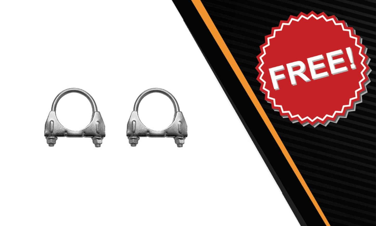Northeastern Exhaust | Stainless Steel - Direct fit Exhaust Rear Muffler Compatible for Jeep Cherokee 2015-2017 3.2L FWD - Includes Clamps | Automotive Replacement Part