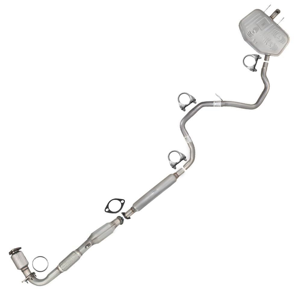 Northeastern Exhaust | Stainless Steel - EPA-Approved Catalytic, Resonator, Intermediate Pipe, Muffler Complete Exhaust System Kit Compatible for Chevy Malibu 2014 2.4L - Includes Clamp and Gasket