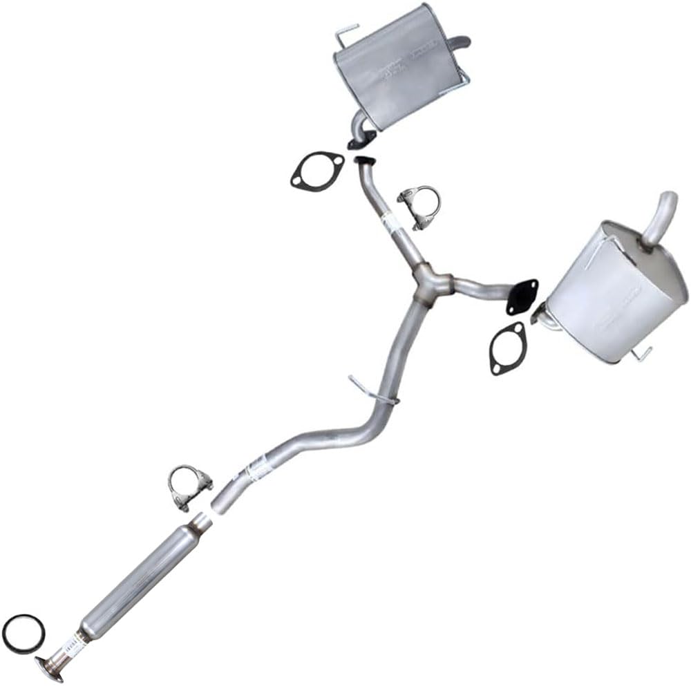 2010-2015 Subaru Outback 3.6L Exhaust Resonator, Y Pipe, Pair of Muffler
