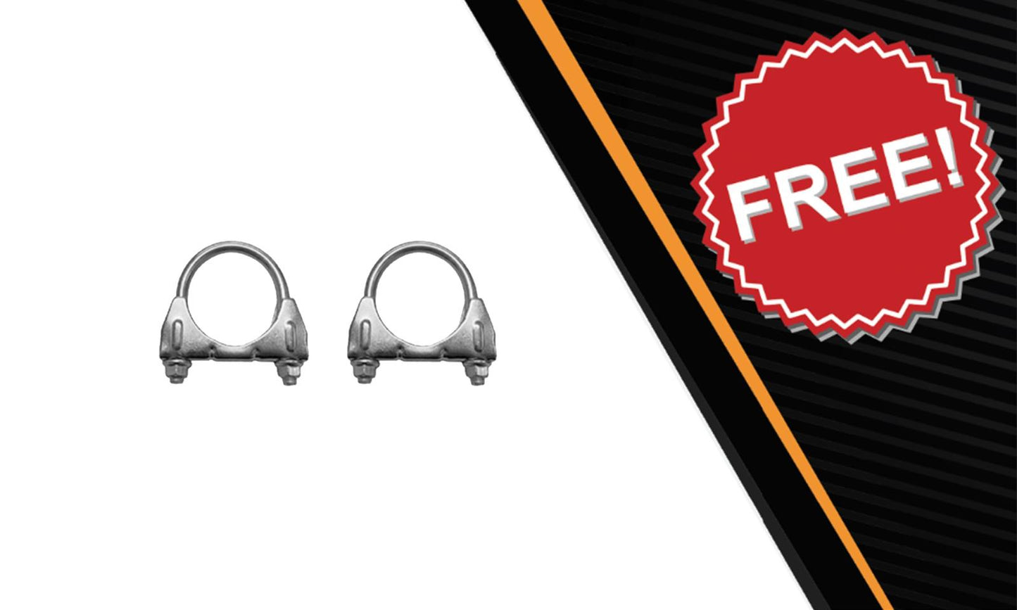 Northeastern Exhaust | Stainless Steel Resonator Pipe & Muffler Exhaust System Kit Compatible for 2002-2005 GMC Envoy XL 4.2L | 2003-2005 5.3L | Envoy XUV 2004-2005 5.3L 4.2L | Automotive Replacement Part | Free Clamps Included